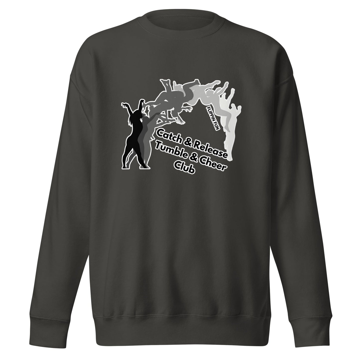 Performance | Crewneck | Catch & Release Tumble & Cheer Club | Tumble Logo