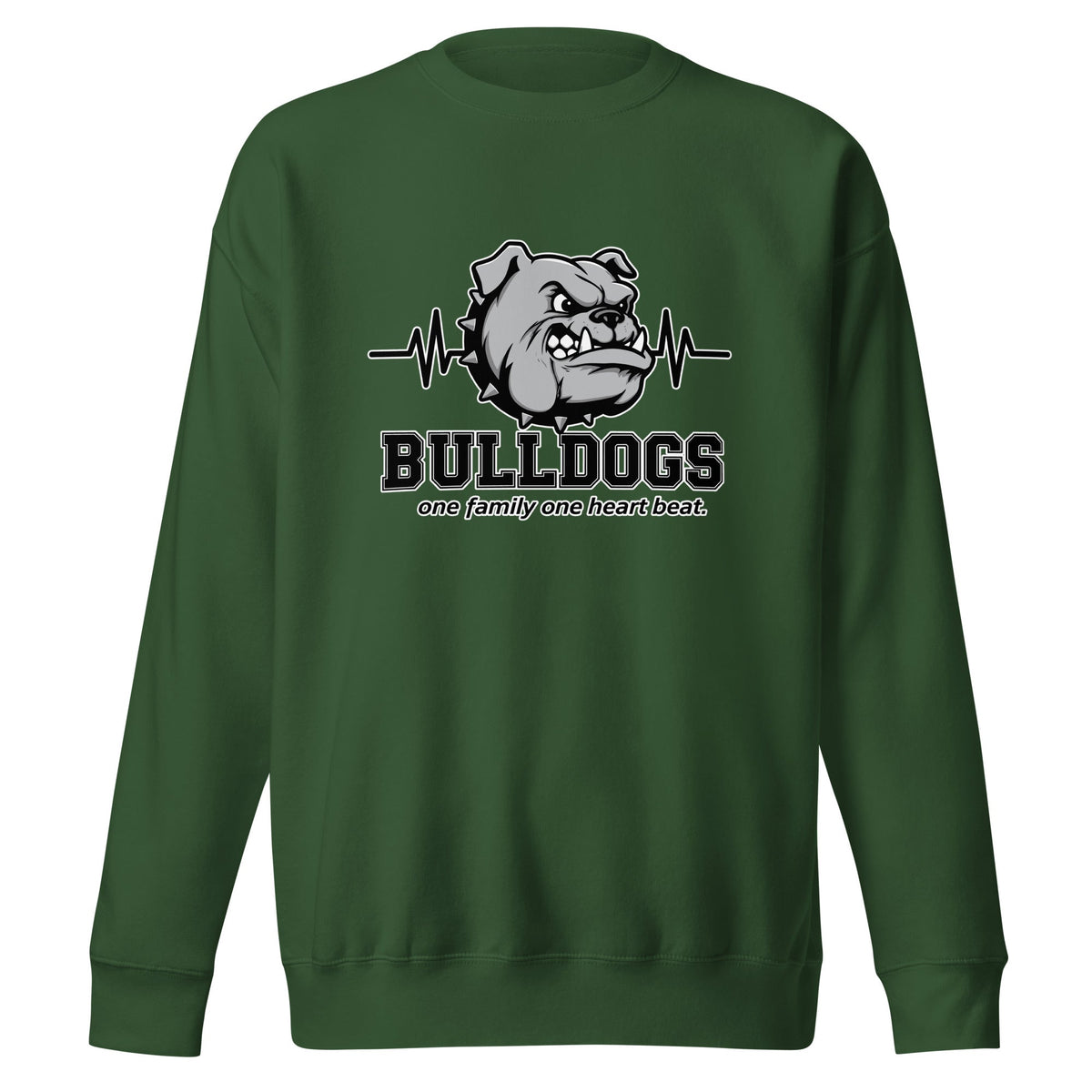 Performance | Crewneck | Celina Recreational Football Black | Bulldogs Crest Logo