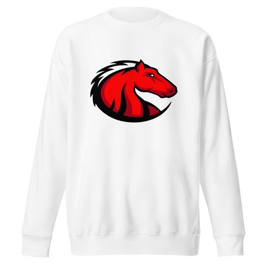Performance | Crewneck | Central Maine Community College Woman’s Soccer | Crest Logo