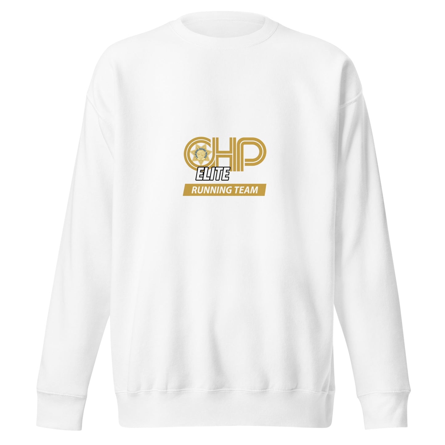 Performance | Crewneck | CHP Elite Running Team | Runner Crest Logo