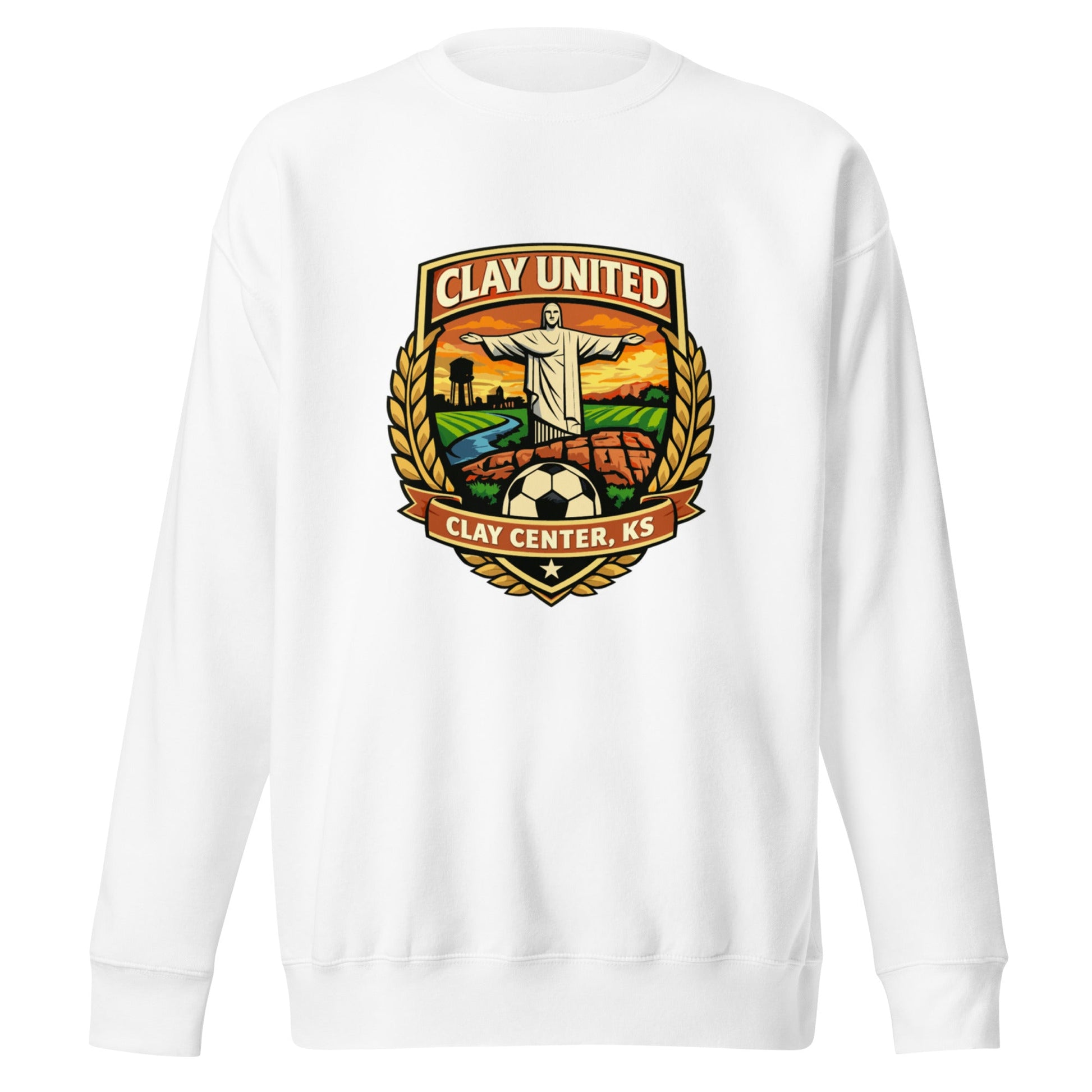 Performance | Crewneck | Clay United | Crest Logo