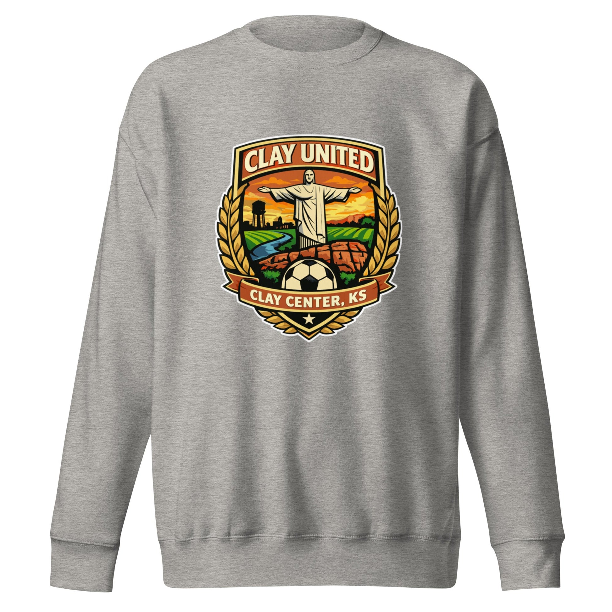 Performance | Crewneck | Clay United | Crest Logo