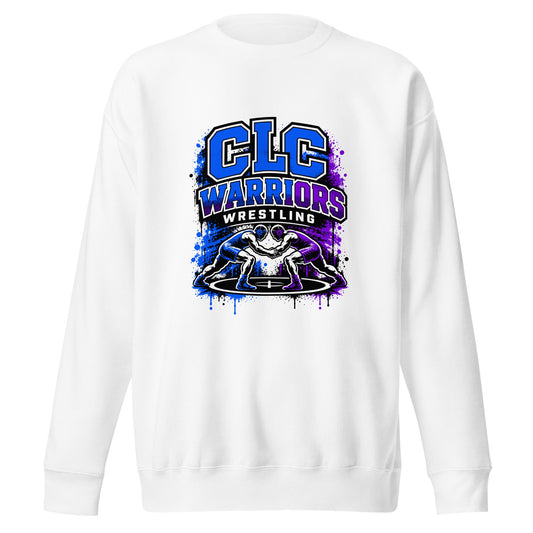 Performance | Crewneck | Clear Lake - Clayton Wrestling | Emblem Logo