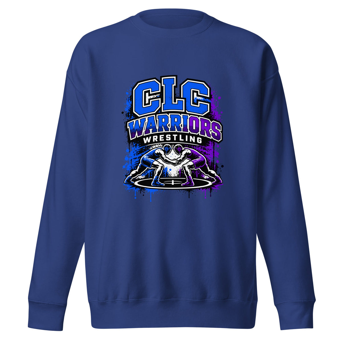 Performance | Crewneck | Clear Lake - Clayton Wrestling | Emblem Logo