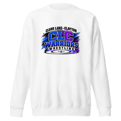 Performance | Crewneck | Clear Lake - Clayton Wrestling | Vanguard Logo