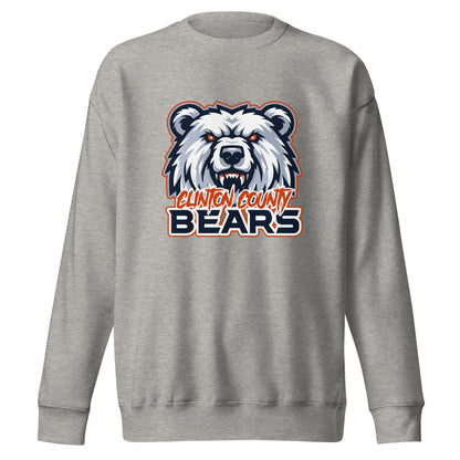 Performance | Crewneck | CLINTON COUNTY BEARS | Bears Mascot Logo