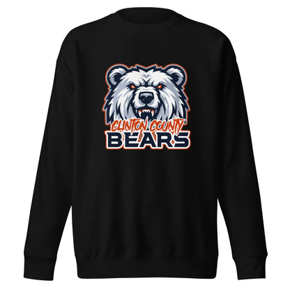Performance | Crewneck | CLINTON COUNTY BEARS | Bears Mascot Logo