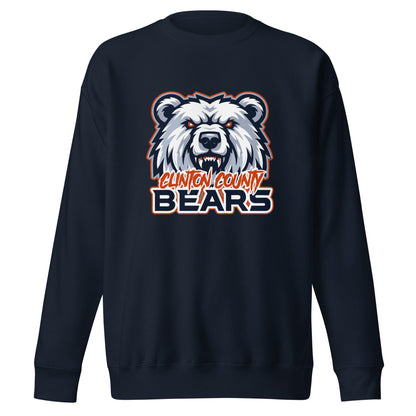 Performance | Crewneck | CLINTON COUNTY BEARS | Bears Mascot Logo