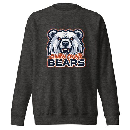 Performance | Crewneck | CLINTON COUNTY BEARS | Bears Mascot Logo