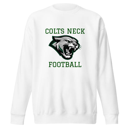 Performance | Crewneck | Colts Neck Cougars | Youth Tackle Football (AYF) | Green Predator Logo