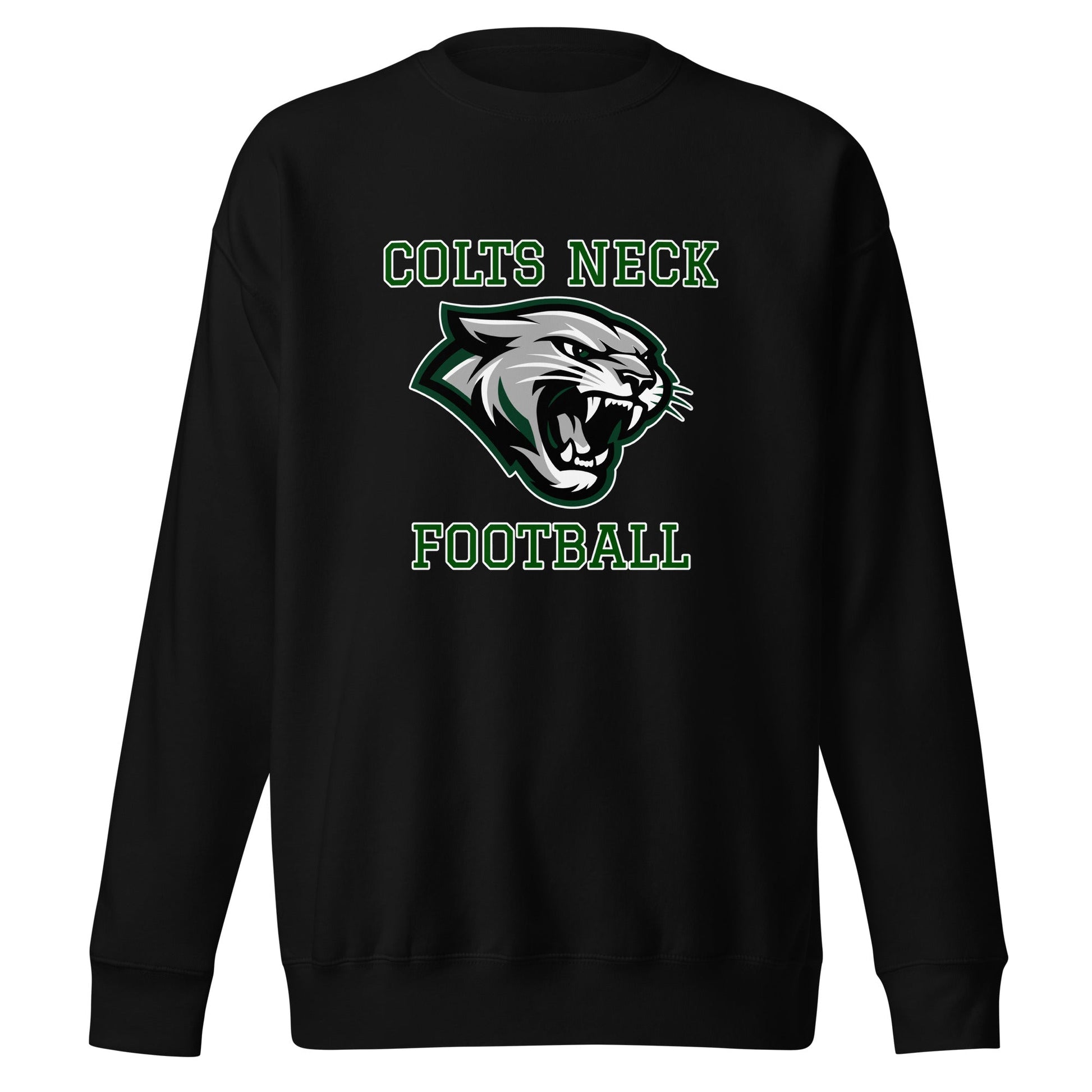 Performance | Crewneck | Colts Neck Cougars | Youth Tackle Football (AYF) | Green Predator Logo