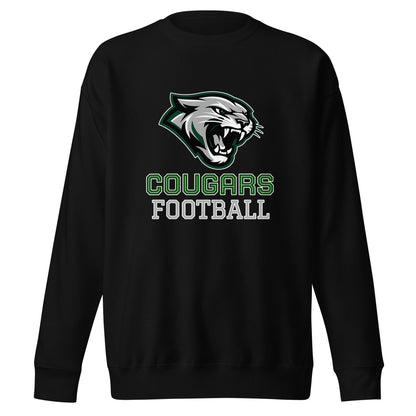 Performance | Crewneck | Colts Neck Cougars | Youth Tackle Football (AYF) | Strike Mascot Logo