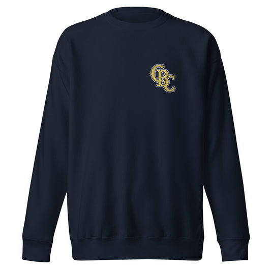 Performance | Crewneck | Cougar Baseball Club | CBC Gold Logo