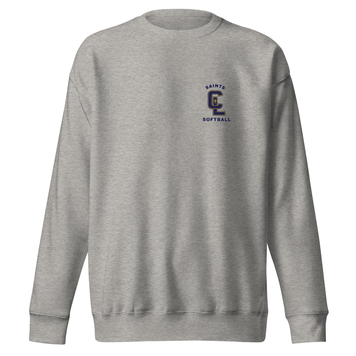 Performance | Crewneck | Crean Lutheran Softball | Navy CL Softball Logo