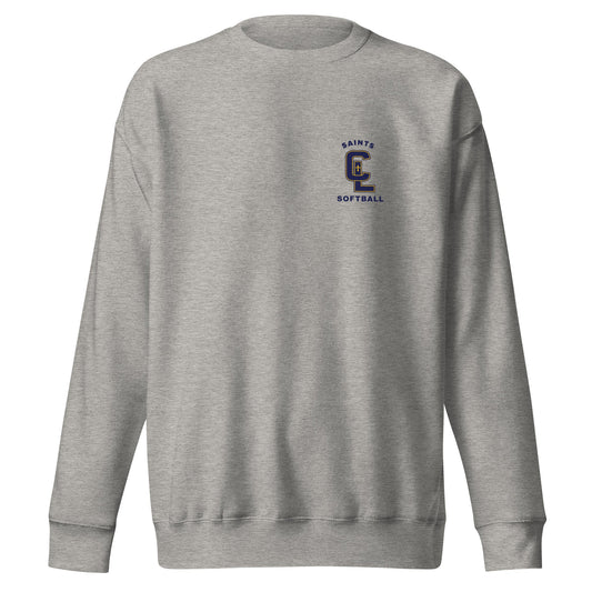 Performance | Crewneck | Crean Lutheran Softball | Navy CL Softball Logo