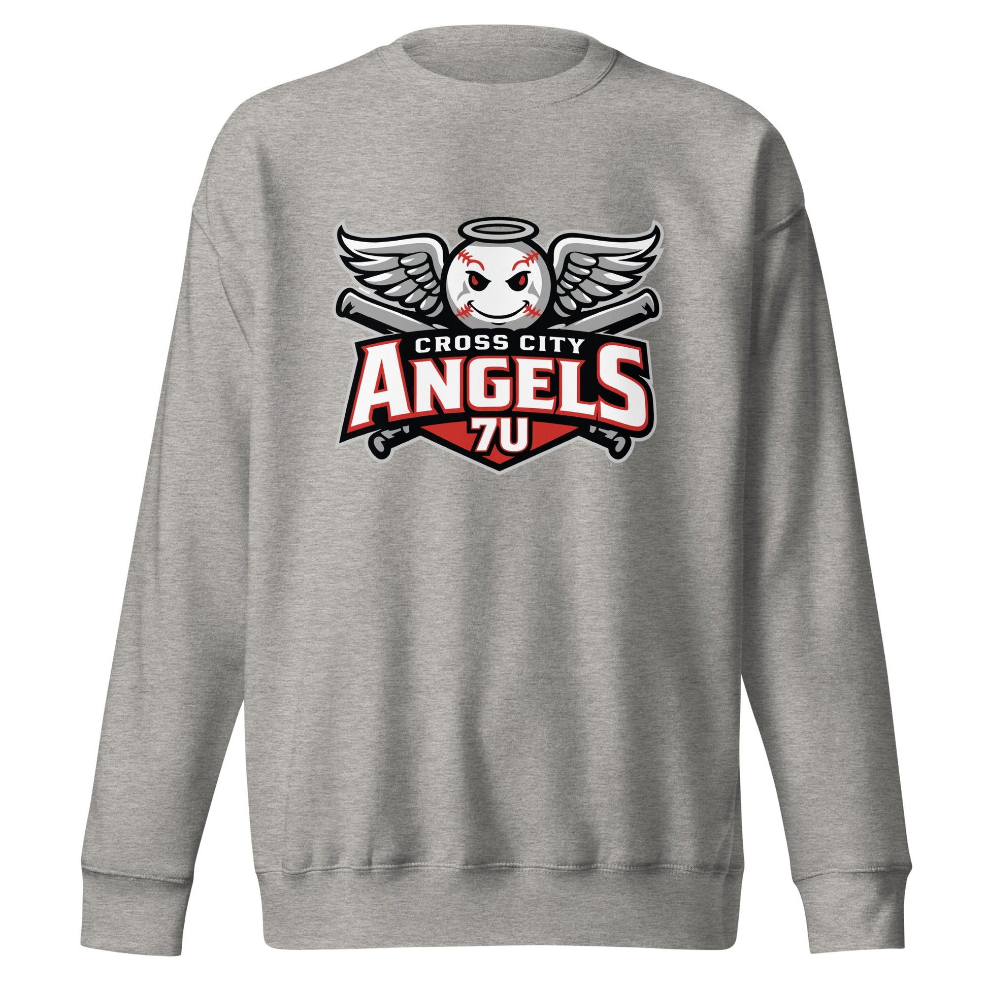Performance | Crewneck | Cross City Angels | Winged Guardian Logo