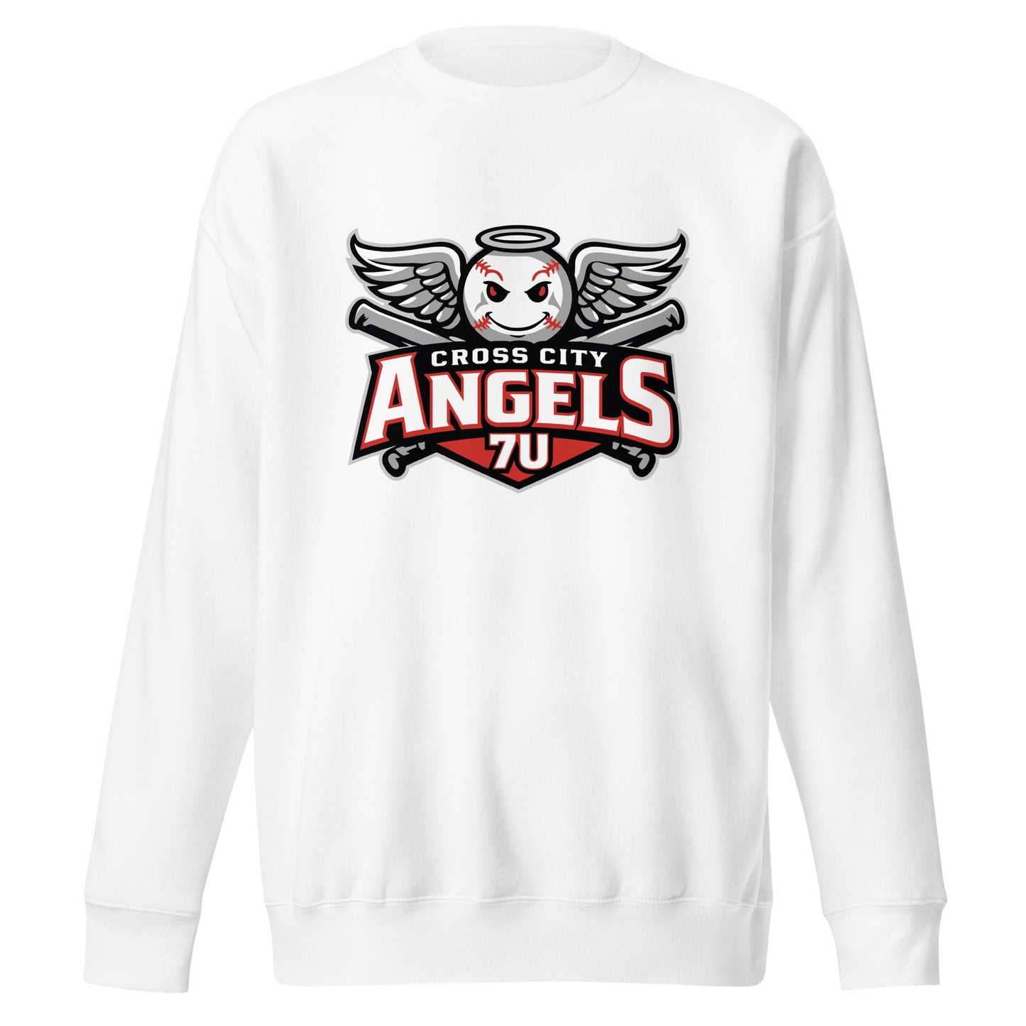 Performance | Crewneck | Cross City Angels | Winged Guardian Logo