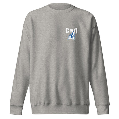 Performance | Crewneck | CSN Volleyball | CSN White Alt Logo
