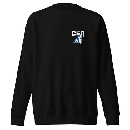 Performance | Crewneck | CSN Volleyball | CSN White Alt Logo