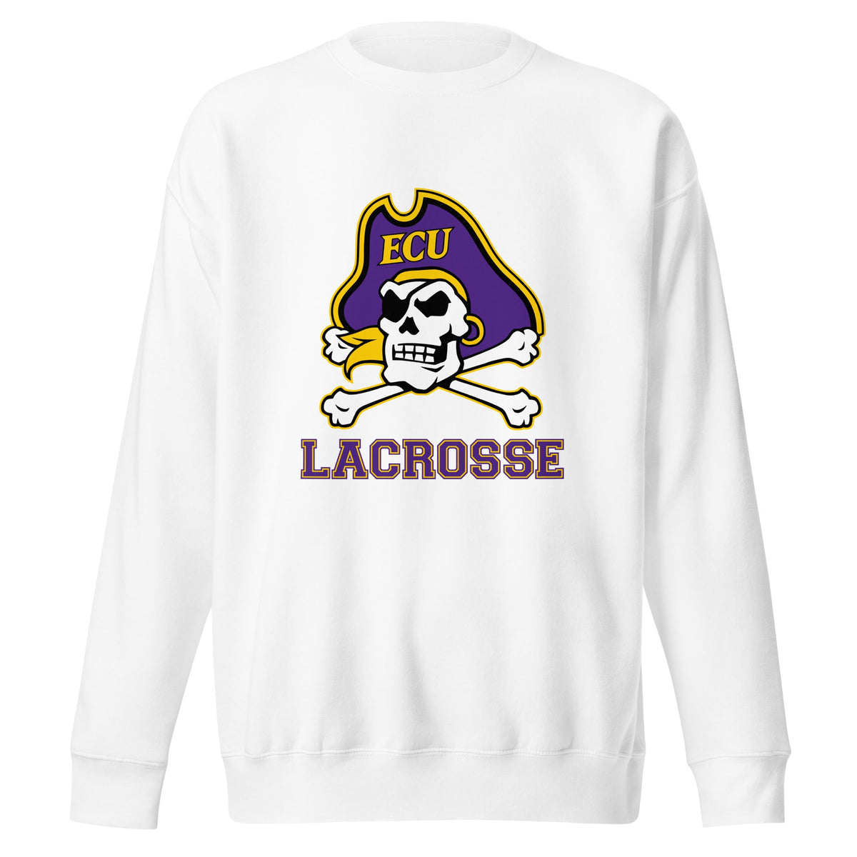Performance | Crewneck | ECU Club Womens Lacrosse | Ironclad Corsairs Logo