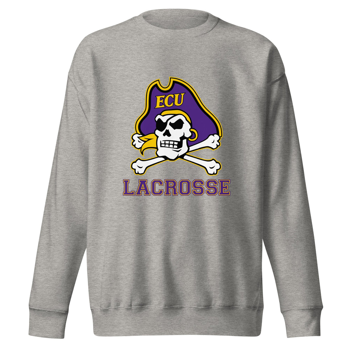 Performance | Crewneck | ECU Club Womens Lacrosse | Ironclad Corsairs Logo
