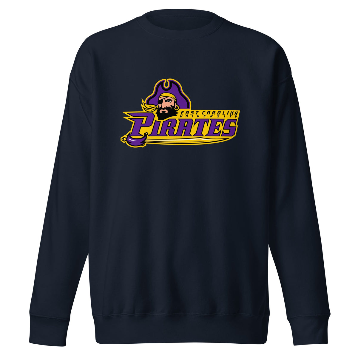 Performance | Crewneck | ECU Club Womens Lacrosse | Pirate Emblem Logo