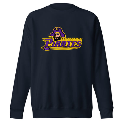 Performance | Crewneck | ECU Club Womens Lacrosse | Pirate Emblem Logo
