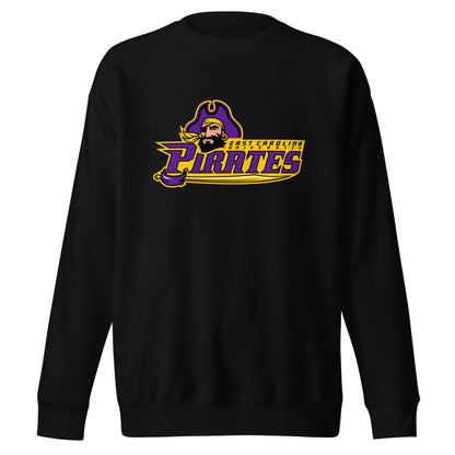 Performance | Crewneck | ECU Club Womens Lacrosse | Pirate Emblem Logo