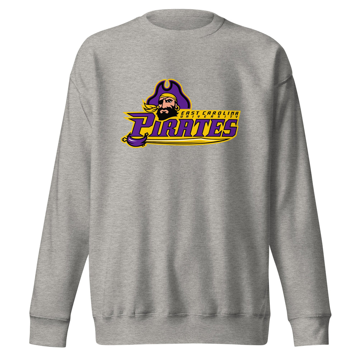 Performance | Crewneck | ECU Club Womens Lacrosse | Pirate Emblem Logo