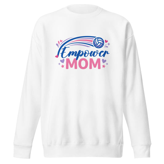 Performance | Crewneck | Empower Volleyball Club | Mom Crest Logo