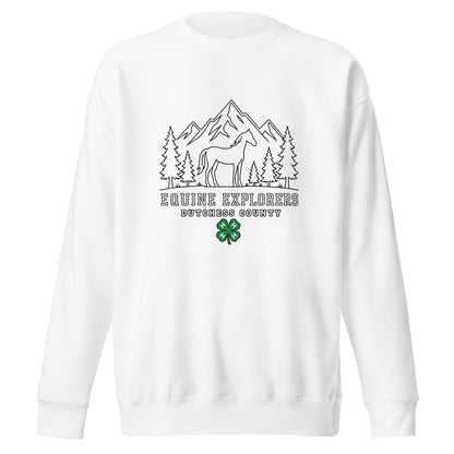 Performance | Crewneck | Equine Explorers | Dutchess Crest Trailblazers Logo
