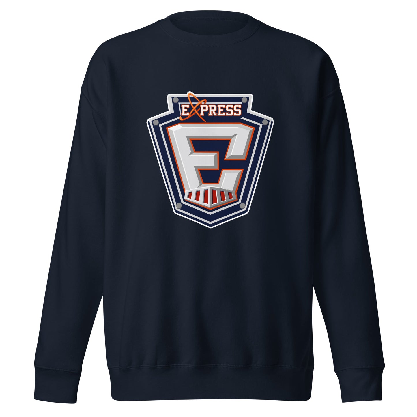 Performance | Crewneck | Erie Express Football | E Badge Logo
