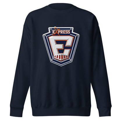 Performance | Crewneck | Erie Express Football | E Badge Logo
