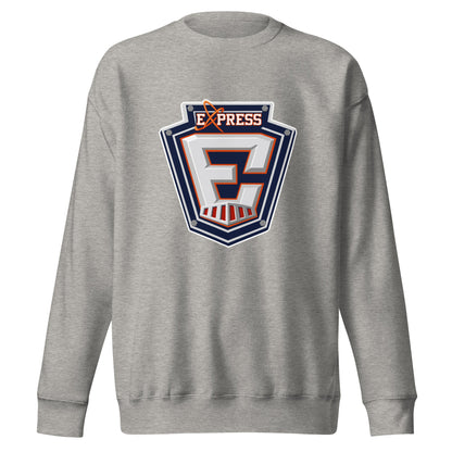 Performance | Crewneck | Erie Express Football | E Badge Logo