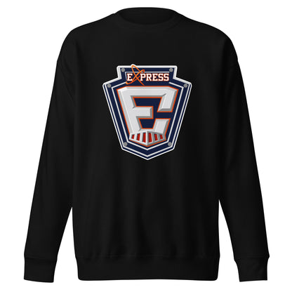 Performance | Crewneck | Erie Express Football | E Badge Logo
