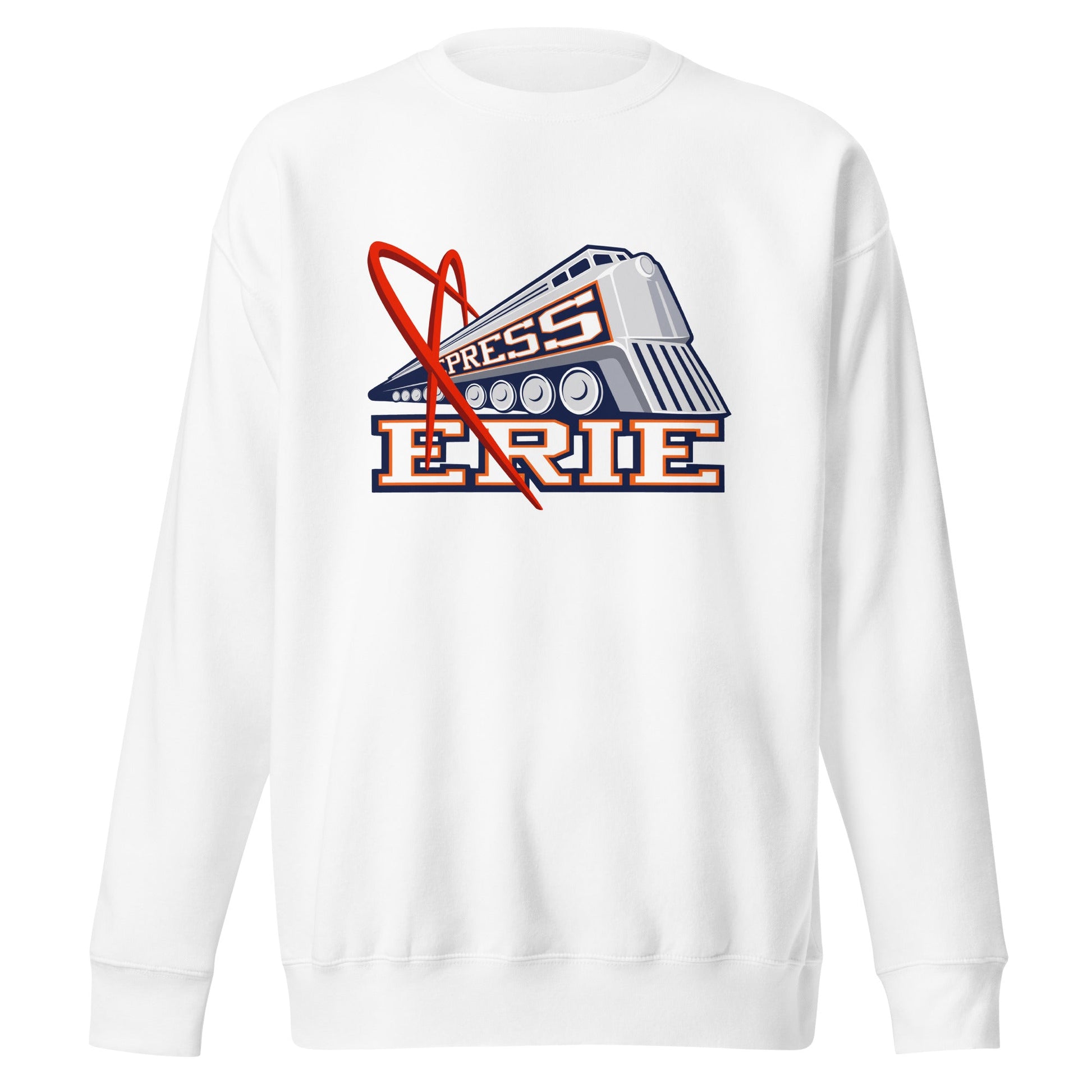 Performance | Crewneck | Erie Express Football | Locomotive Logo
