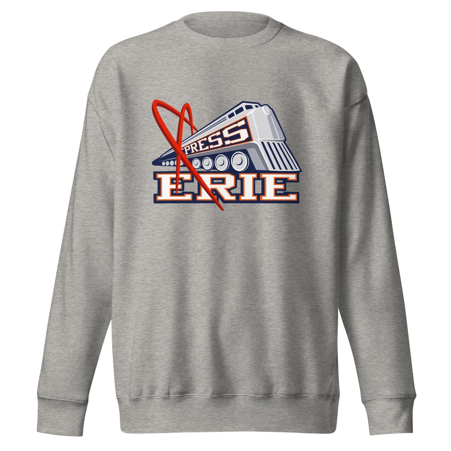 Performance | Crewneck | Erie Express Football | Locomotive Logo