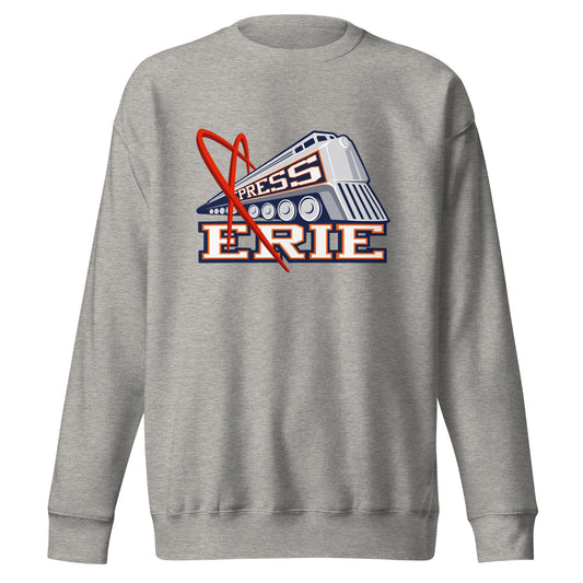 Performance | Crewneck | Erie Express Football | Locomotive Logo