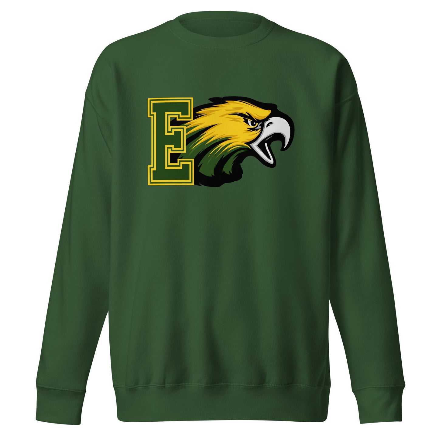 Performance | Crewneck | Evergreen Junior High | Mascot Logo