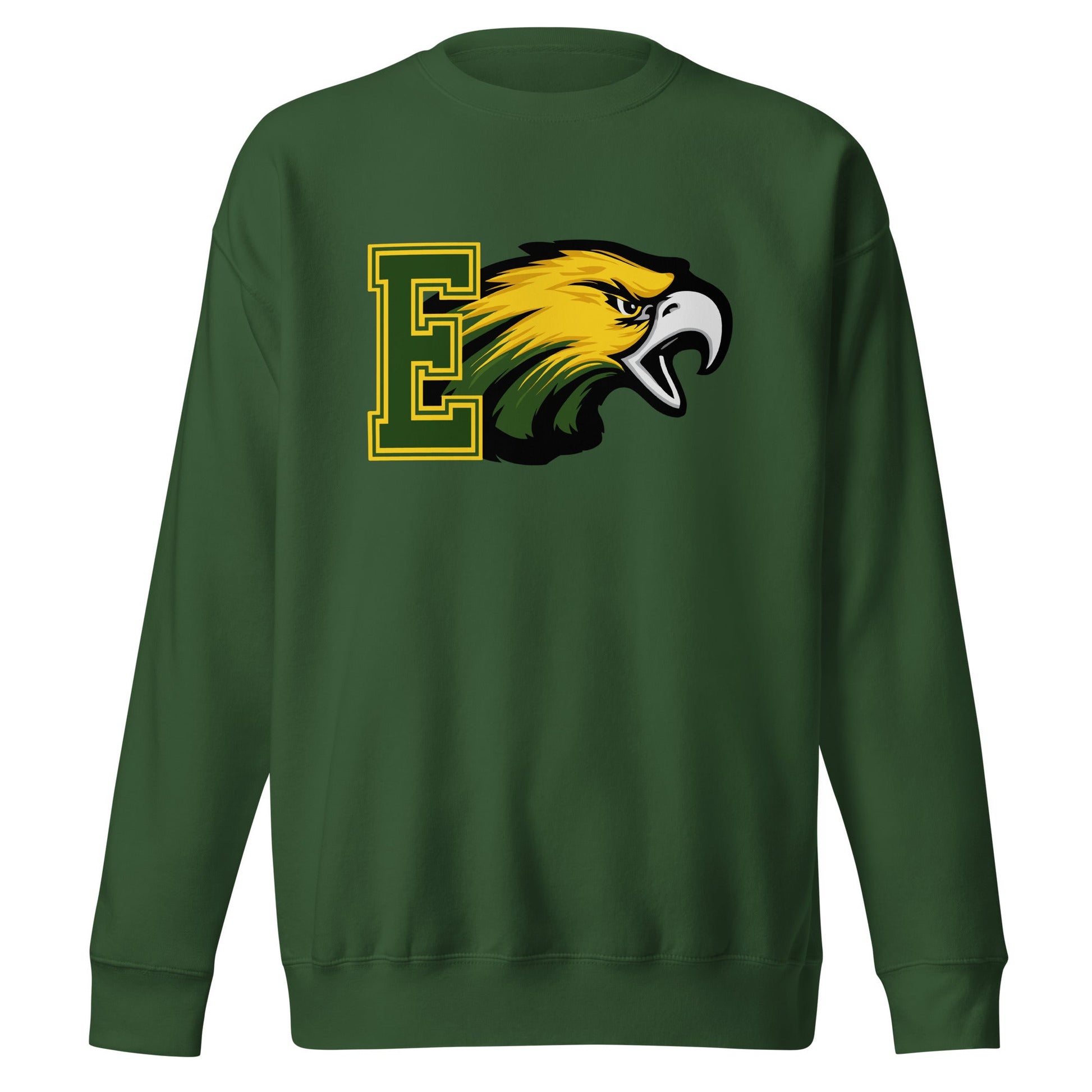 Performance | Crewneck | Evergreen Junior High | Mascot Logo
