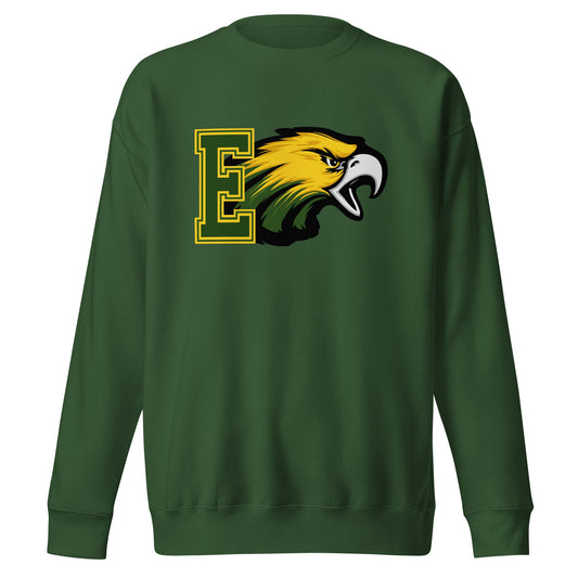 Performance | Crewneck | Evergreen Junior High | Mascot Logo