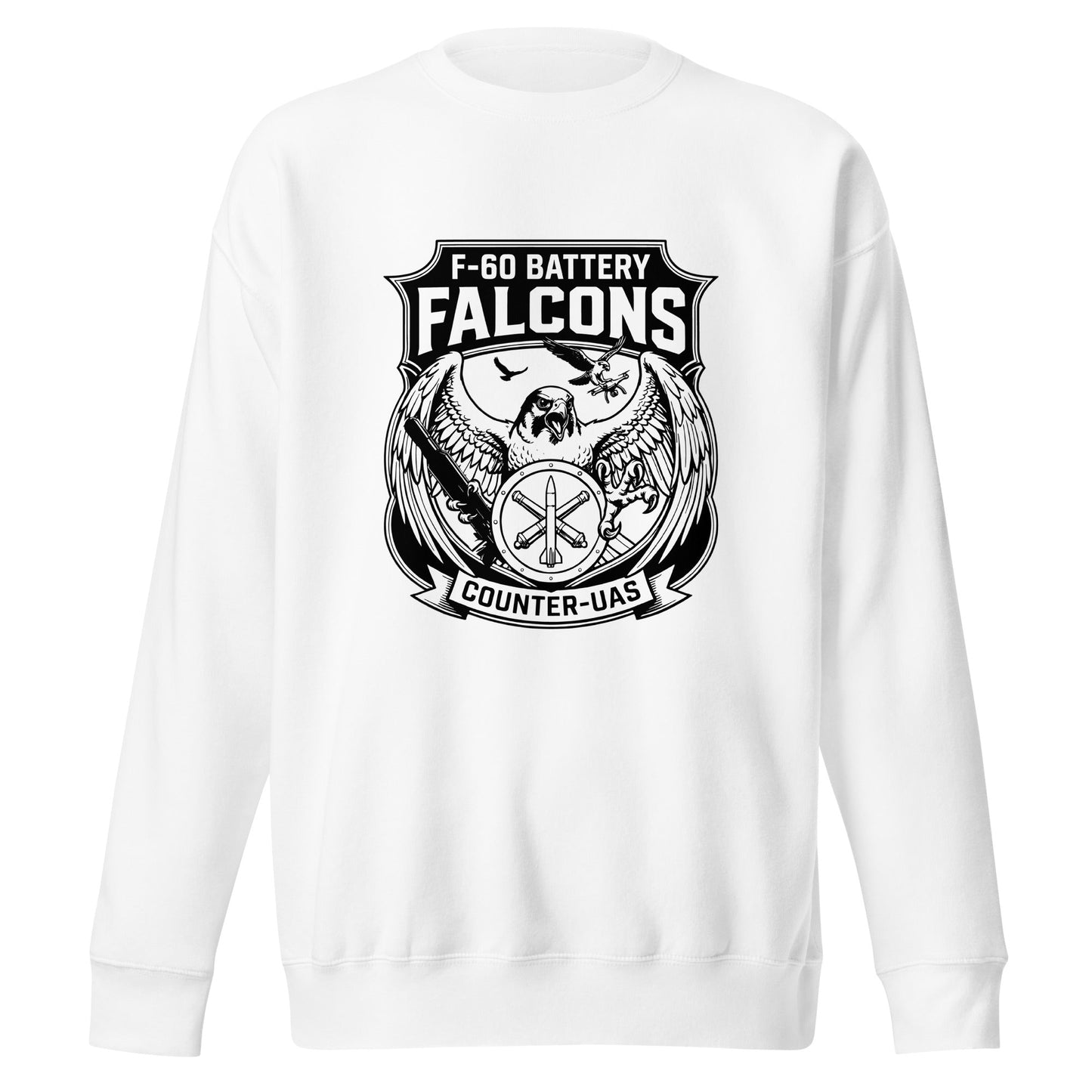 Performance | Crewneck | F - 60th ADA | Falcon Shield Logo