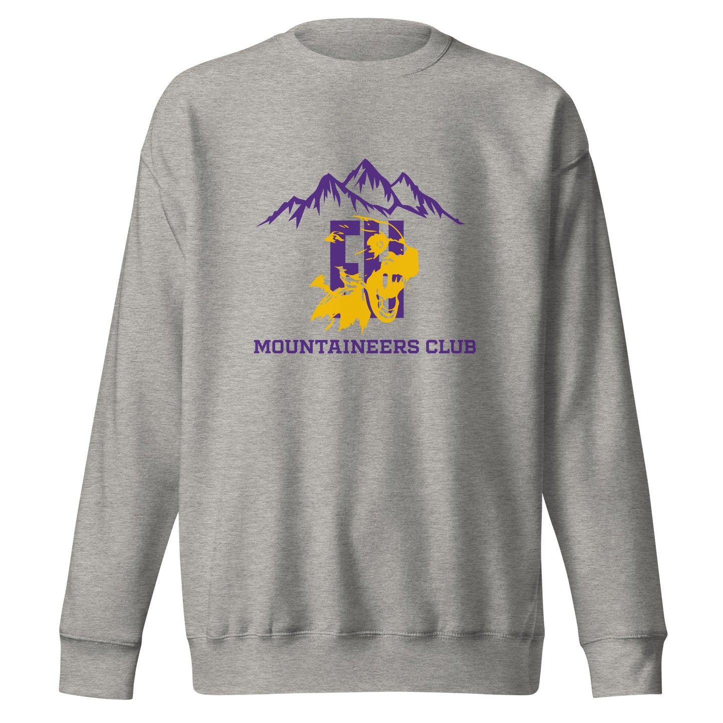 Performance | Crewneck | Friday Harbor High School Mountaineers Club | Mountaineers Logo