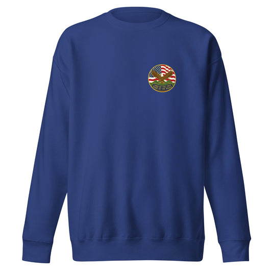 Performance | Crewneck | Georgia State Society Children of the American Revolution | Badge Logo