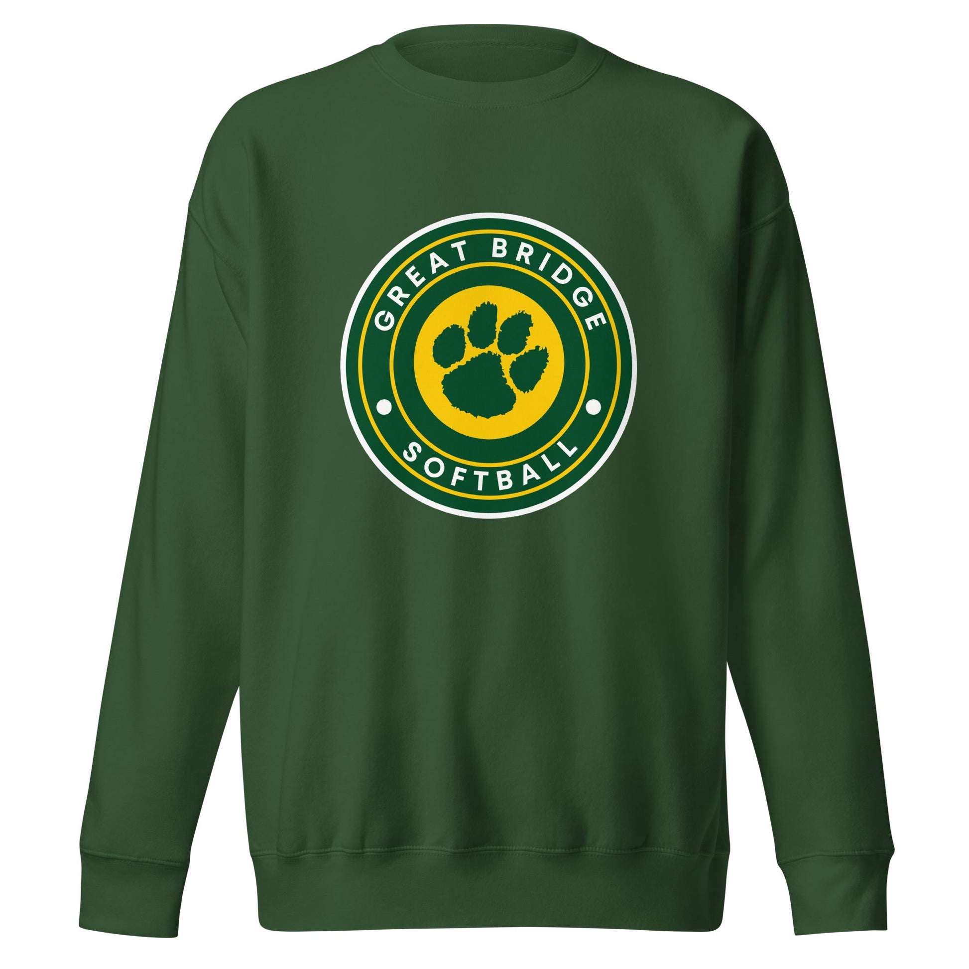 Performance | Crewneck | Great Bridge Softball Booster | Badge Logo
