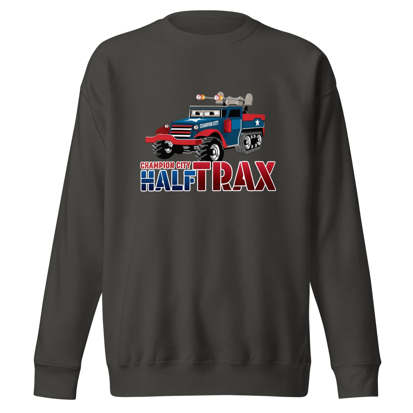 Performance | Crewneck | Half Trax Baseball | Mascot Logo