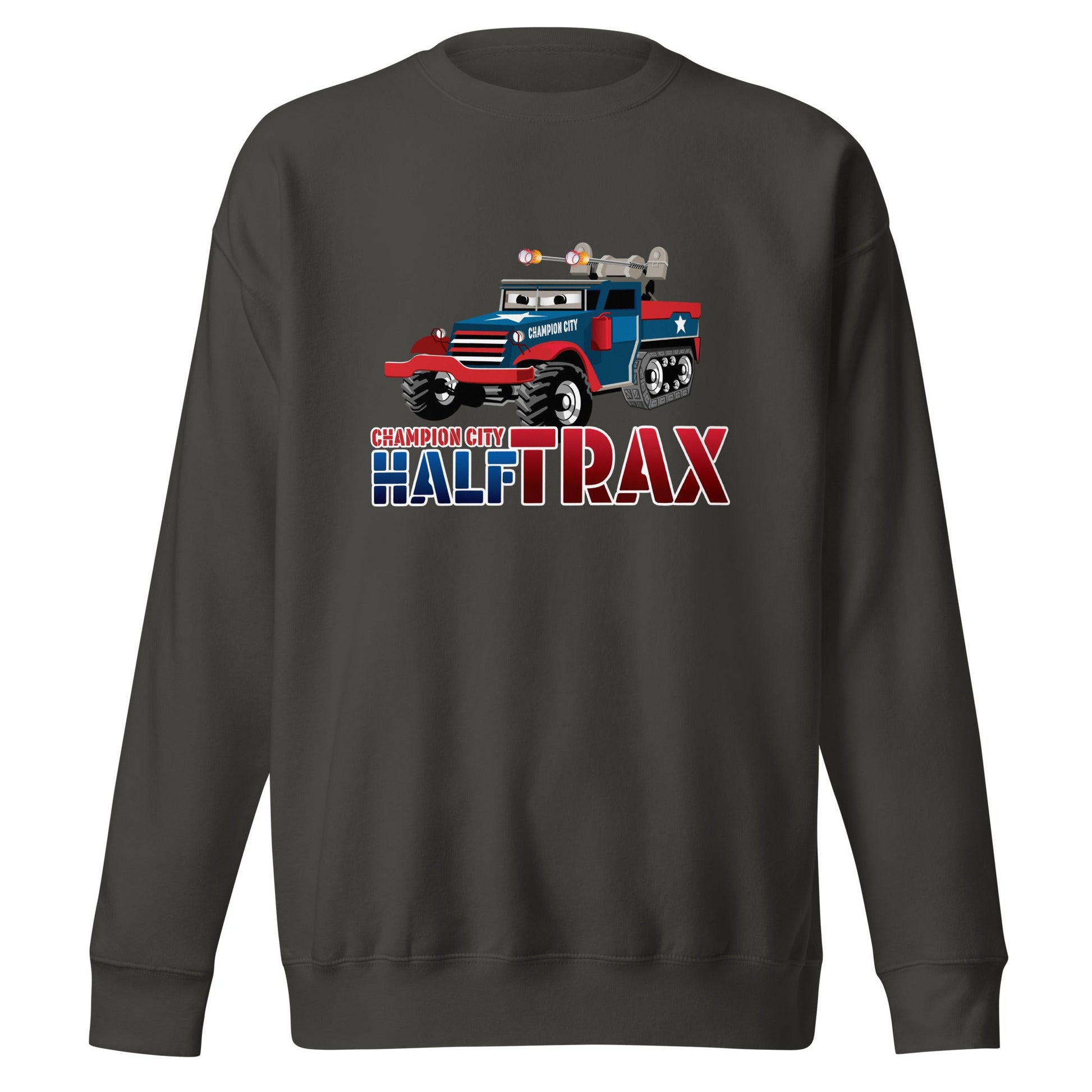 Performance | Crewneck | Half Trax Baseball | Mascot Logo