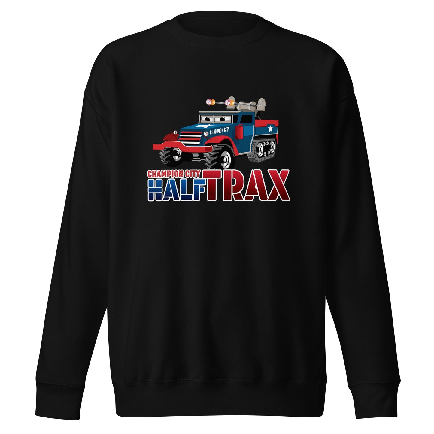 Performance | Crewneck | Half Trax Baseball | Mascot Logo