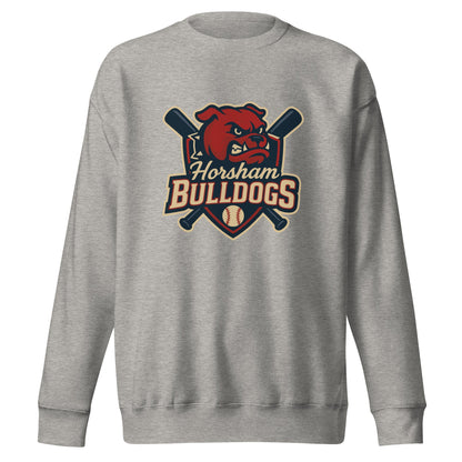 Performance | Crewneck | Horsham Travel Baseball | Bulldogs Logo