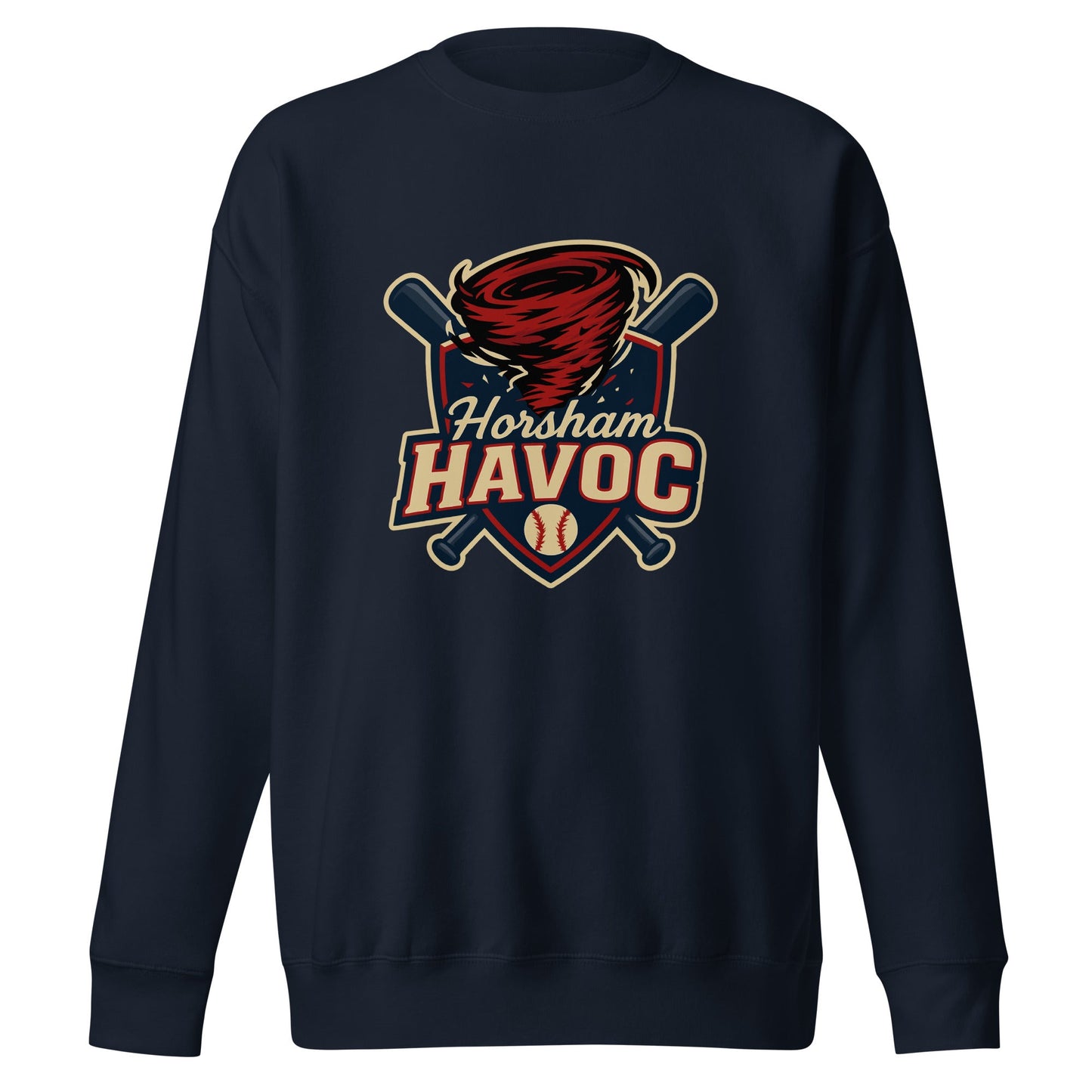 Performance | Crewneck | Horsham Travel Baseball | Havoc Logo